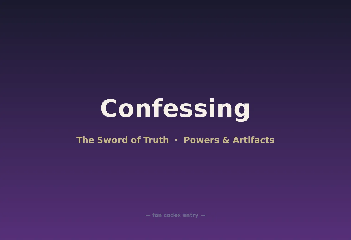 Confessing