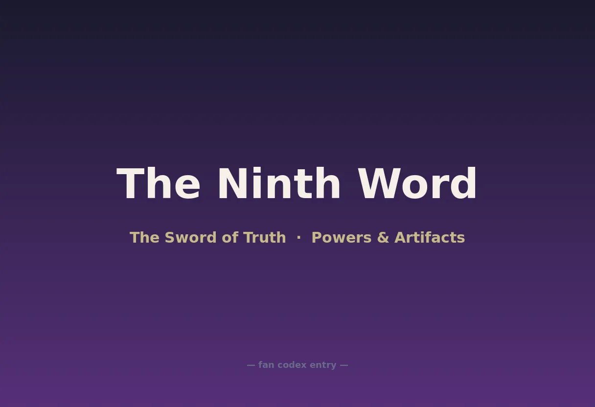 The Ninth Word