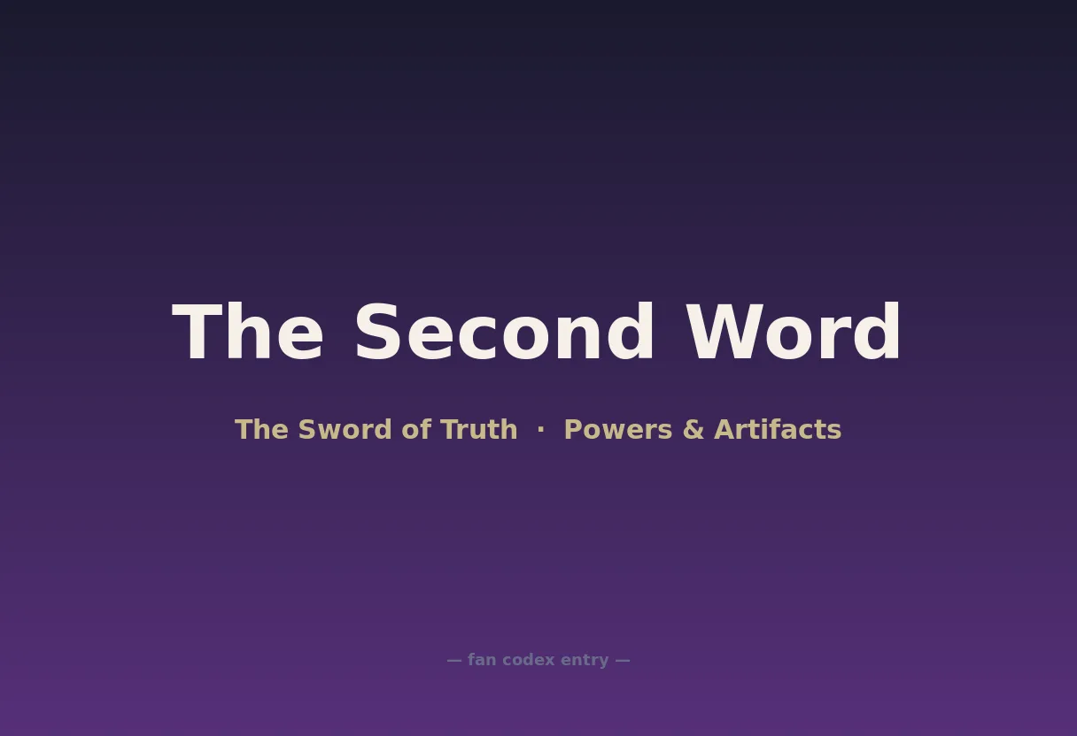 The Second Word