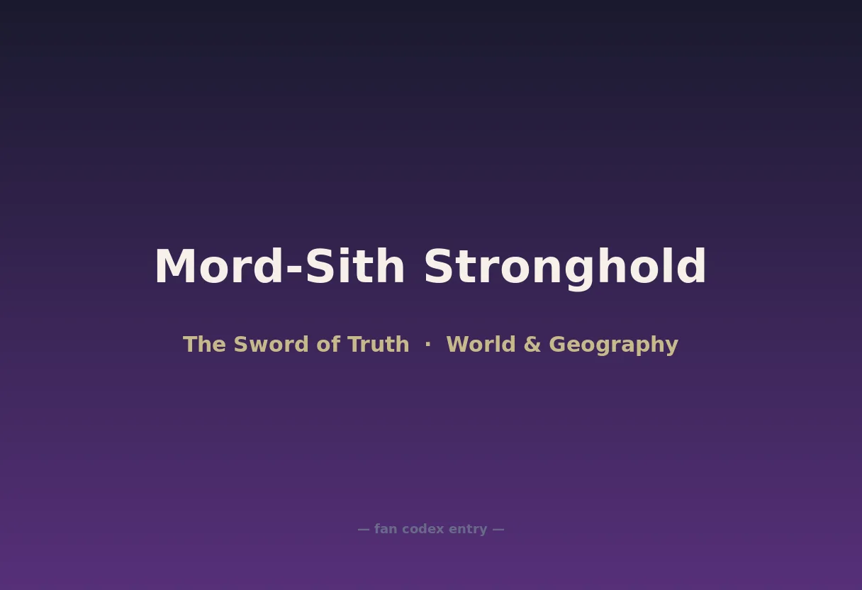 Mord-Sith Stronghold